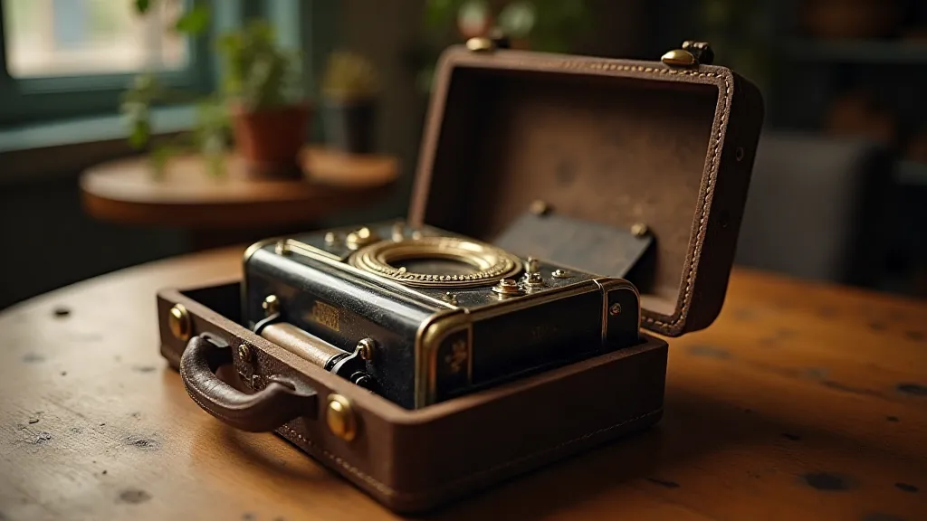Antique accordion case
