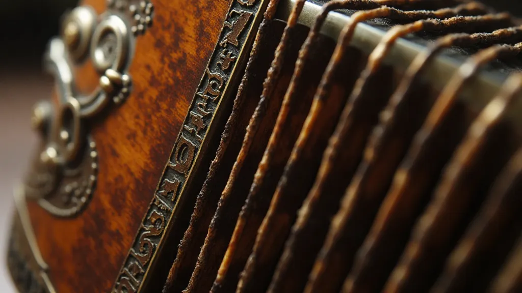 Antique accordion bellows