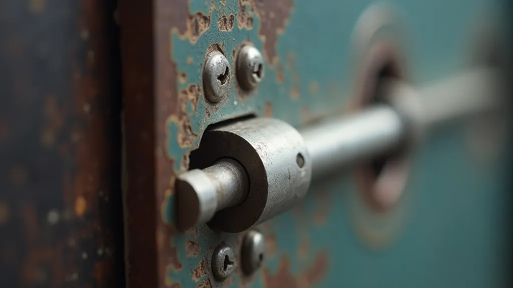 Detailed view of a keyway