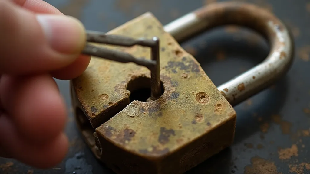 Lock mechanism being picked