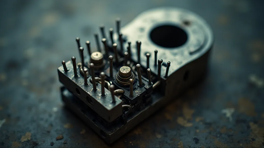 Disassembled pin tumbler lock