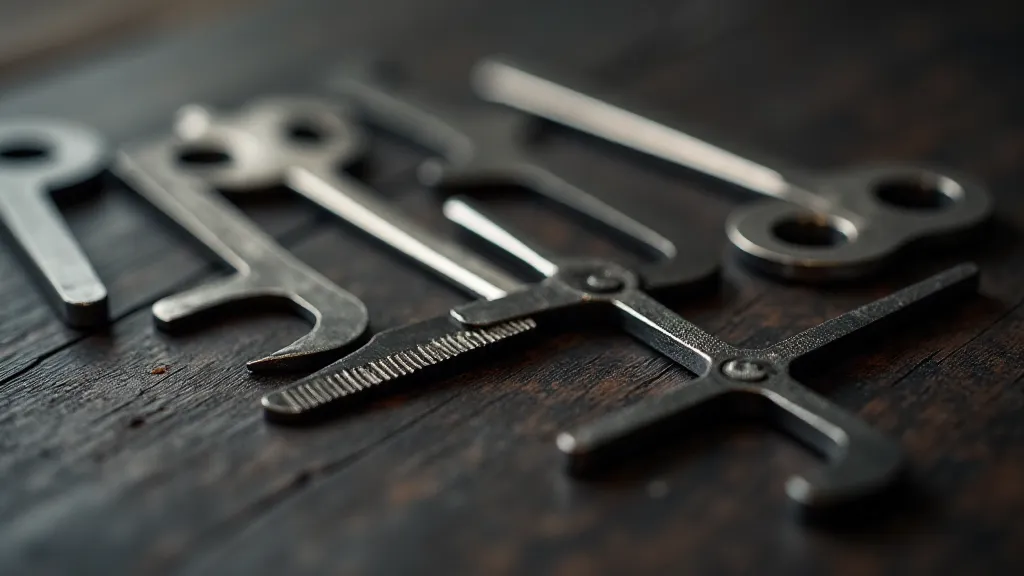 Variety of lock picking tools