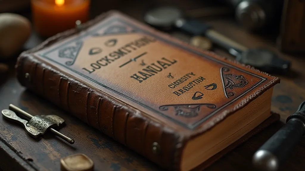 Locksmithing book and tools